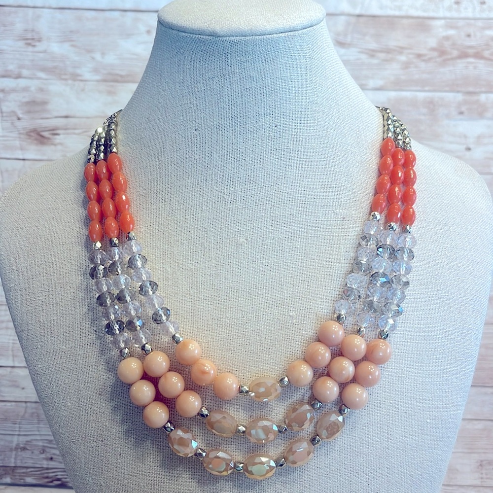 Ann Taylor Factory 3 Strand Statement Necklace